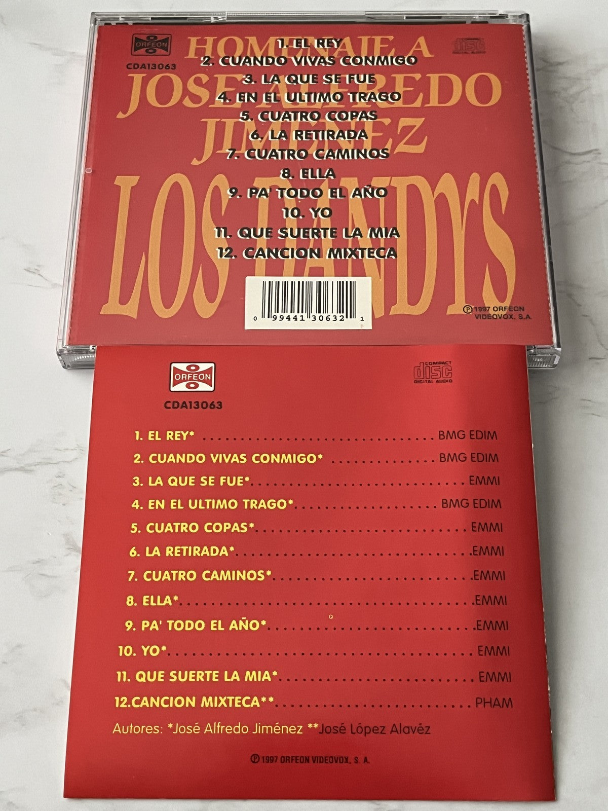 Los Dandys – Homenaje A Jose Alfredo Jimenez (1997) [ORIGINAL USA PRESS]