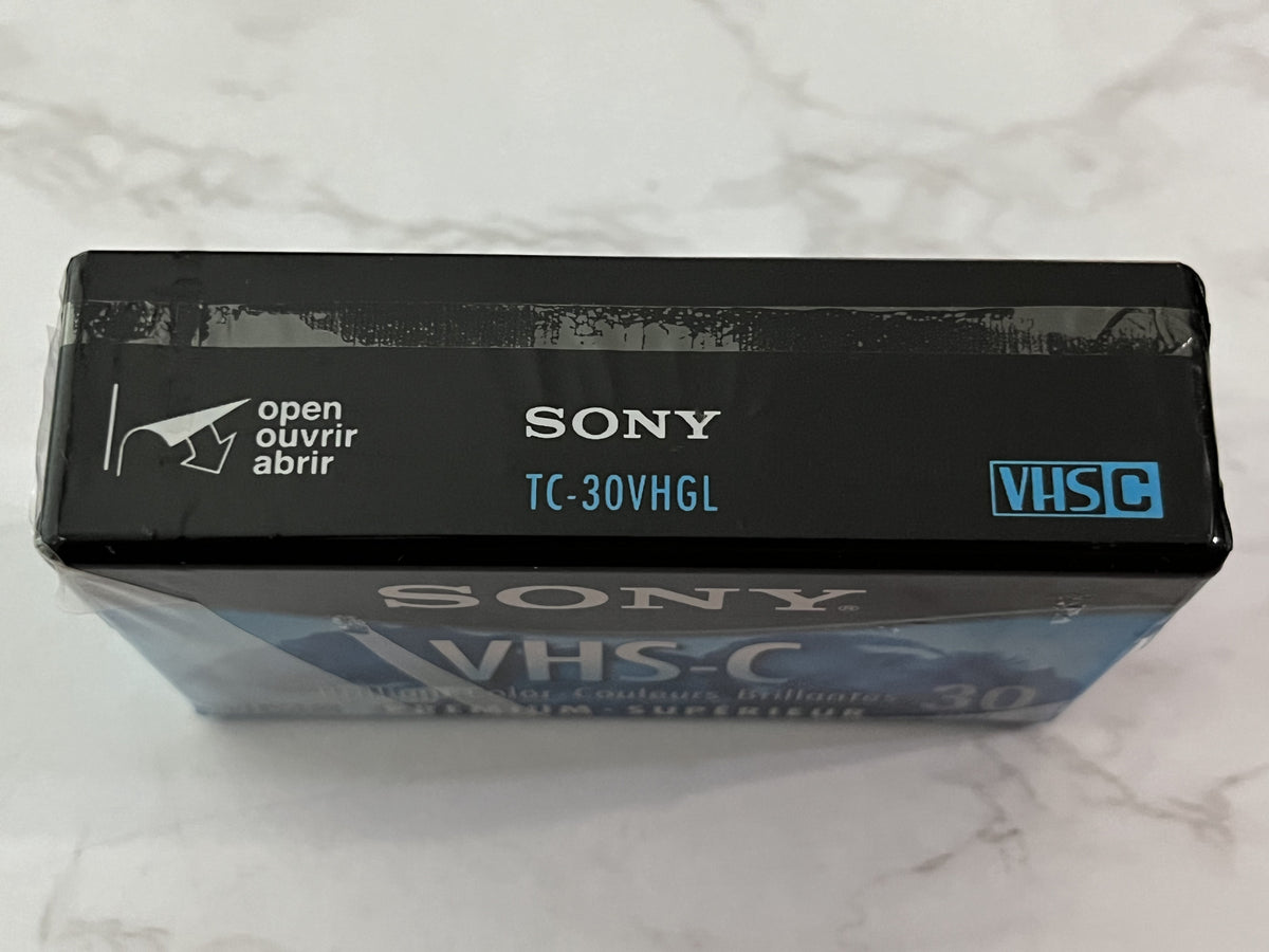 SONY VHS-C 30 Mins Premium Grade Camcorder CASSETTE Tape SEALED! BRAND NEW!