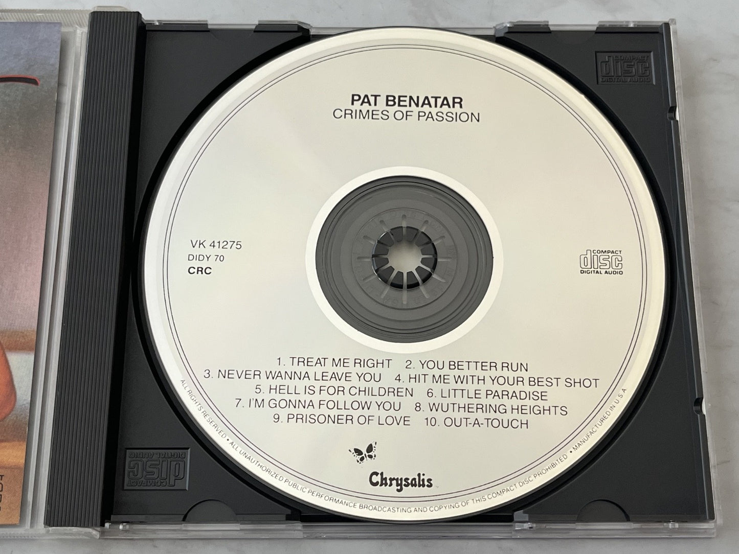 Pat Benatar – Crimes of Passion (1984) [DADC PRESS]