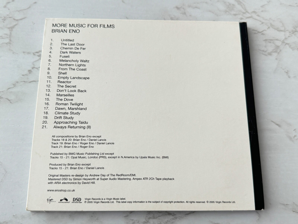 Brian Eno – More Music For Films (Digipak) (2005) [UK PRESS]