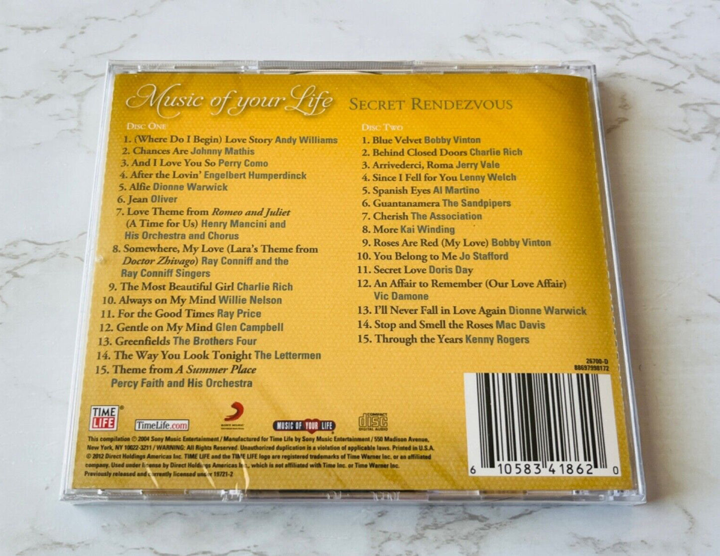 Dionne Warwick, Various – Time Life Music Of Your Life Secret Rendezvous (2004)