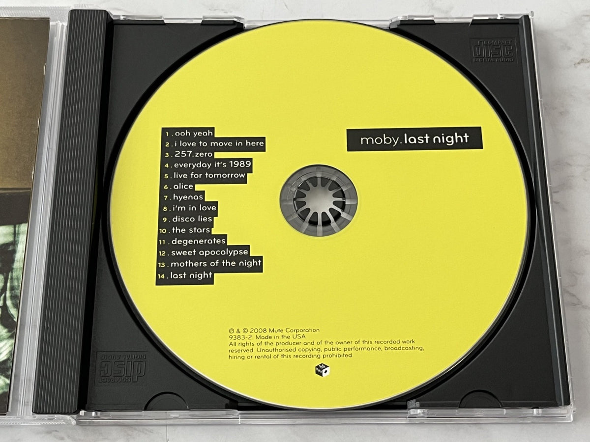 Moby – Last Night (2008) [ORIGINAL USA PRESS]