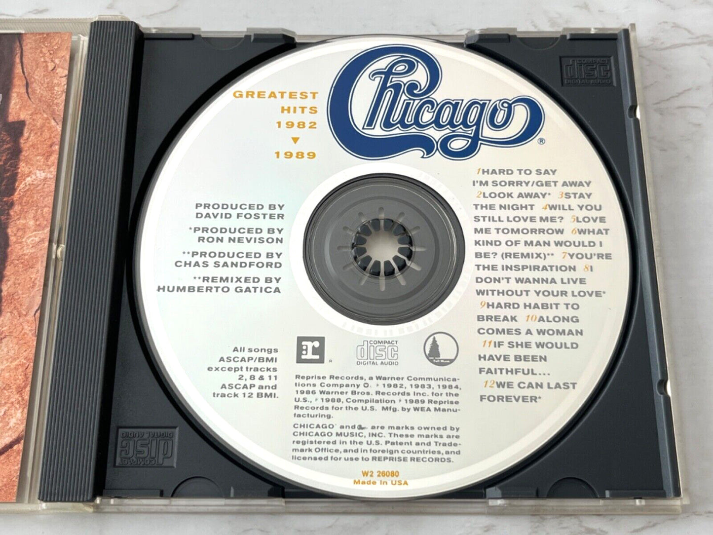 Chicago – Greatest Hits 1982-1989 (1989) [ORIGINAL USA PRESS]