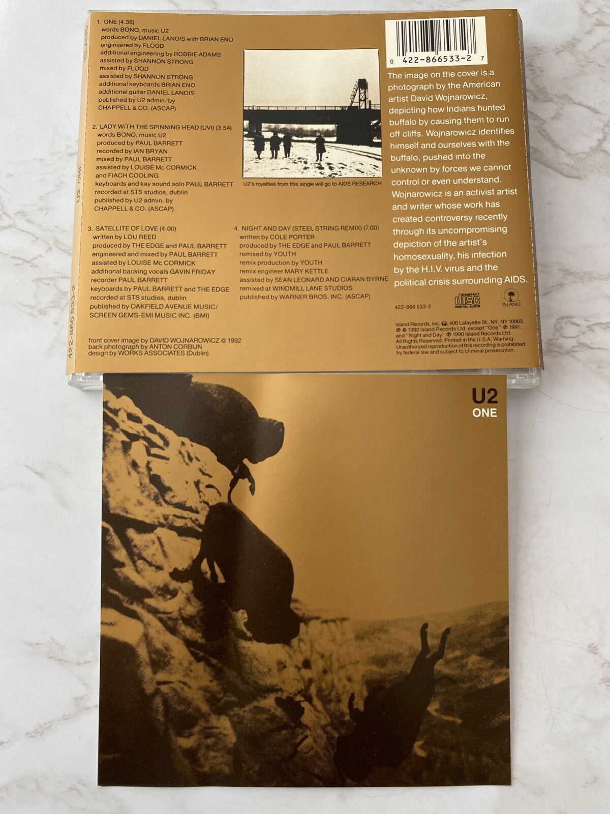 U2 – One (1992) [ORIGINAL USA PRESS]