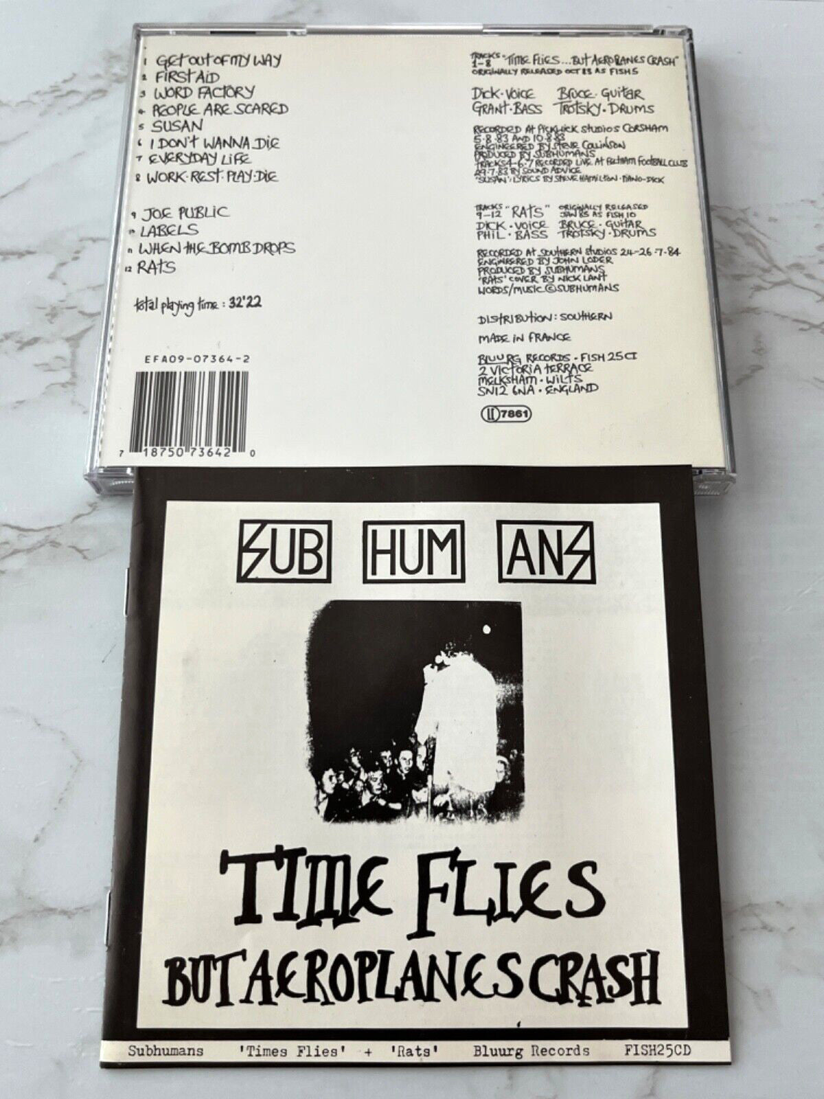 Subhumans – Time Flies / Rats [UK PRESS]