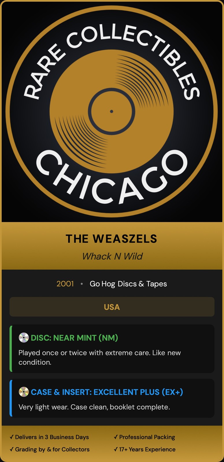 The Weaszels – Whack N Wild (2001) [ORIGINAL USA PRESS]