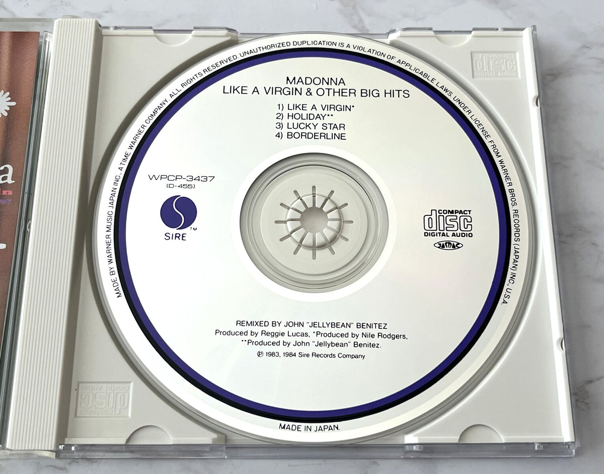 Madonna – Like A Virgin & Other Big Hits (OBI, Maxi Single) (1990) [JAPAN TARGET ERA]