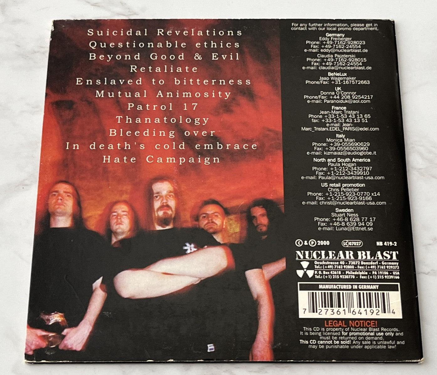 Dismember – Hate Campaign (Promo) (2000) [GERMAN PRESS]