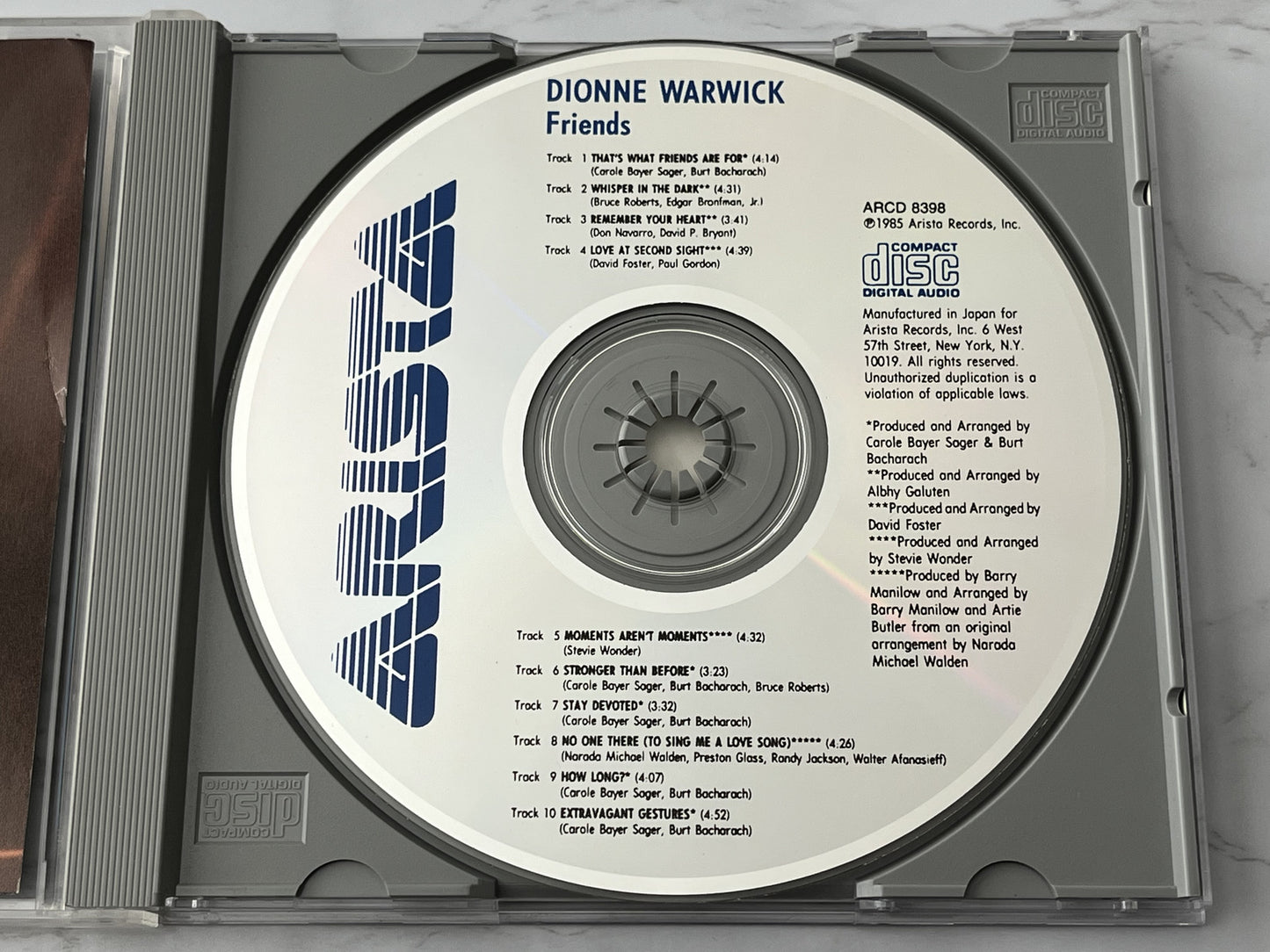 Dionne Warwick – Friends (1985) [JAPAN TARGET ERA]