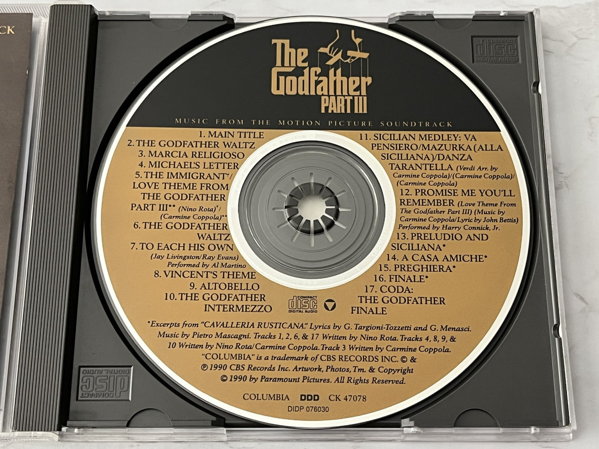 The Godfather Part III Original Soundtrack (1990) [USA 1ST PRESS]