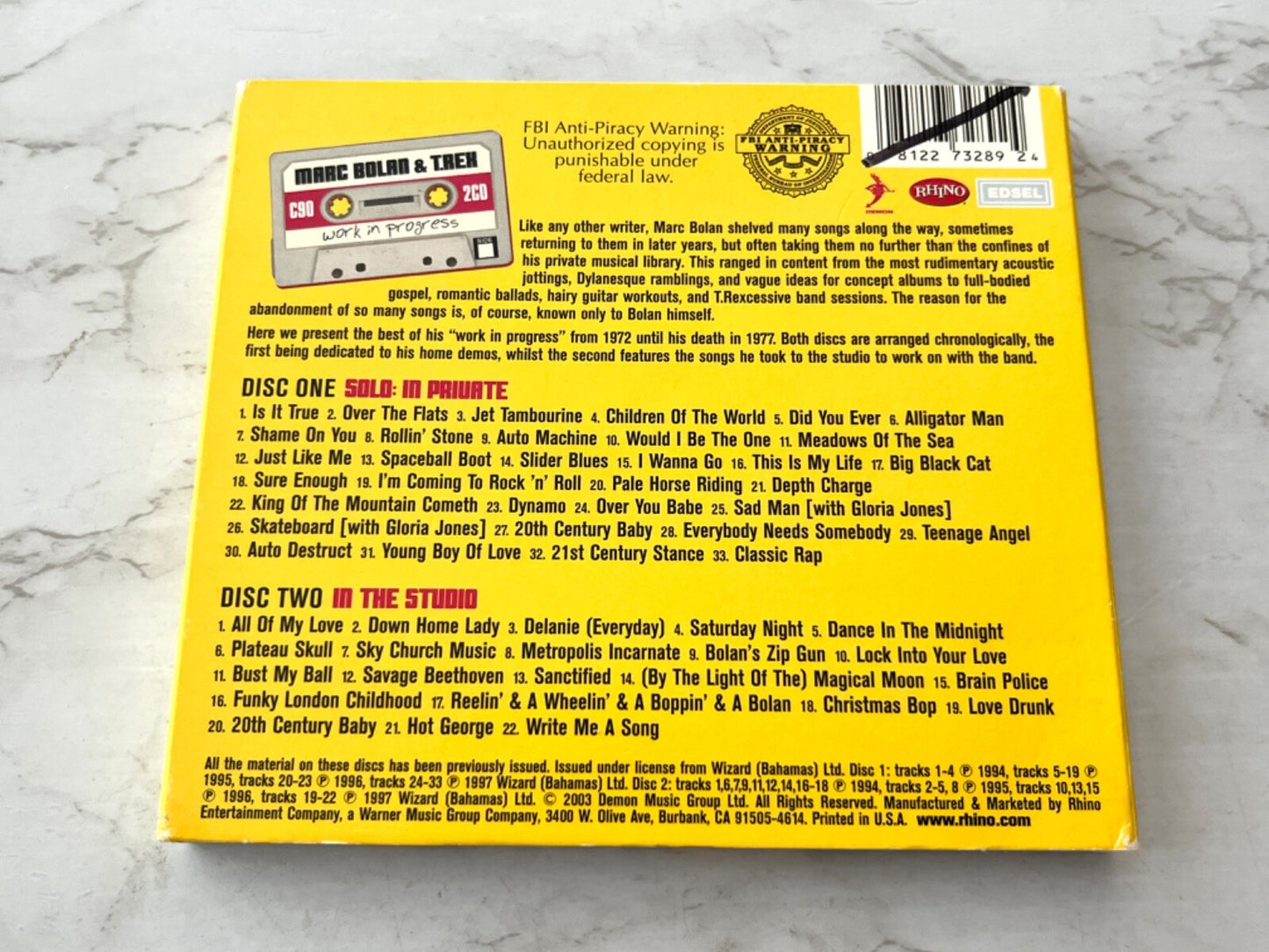 Marc Bolan, T. Rex – & T. Rex Work In Progress (Digipak) (2003)