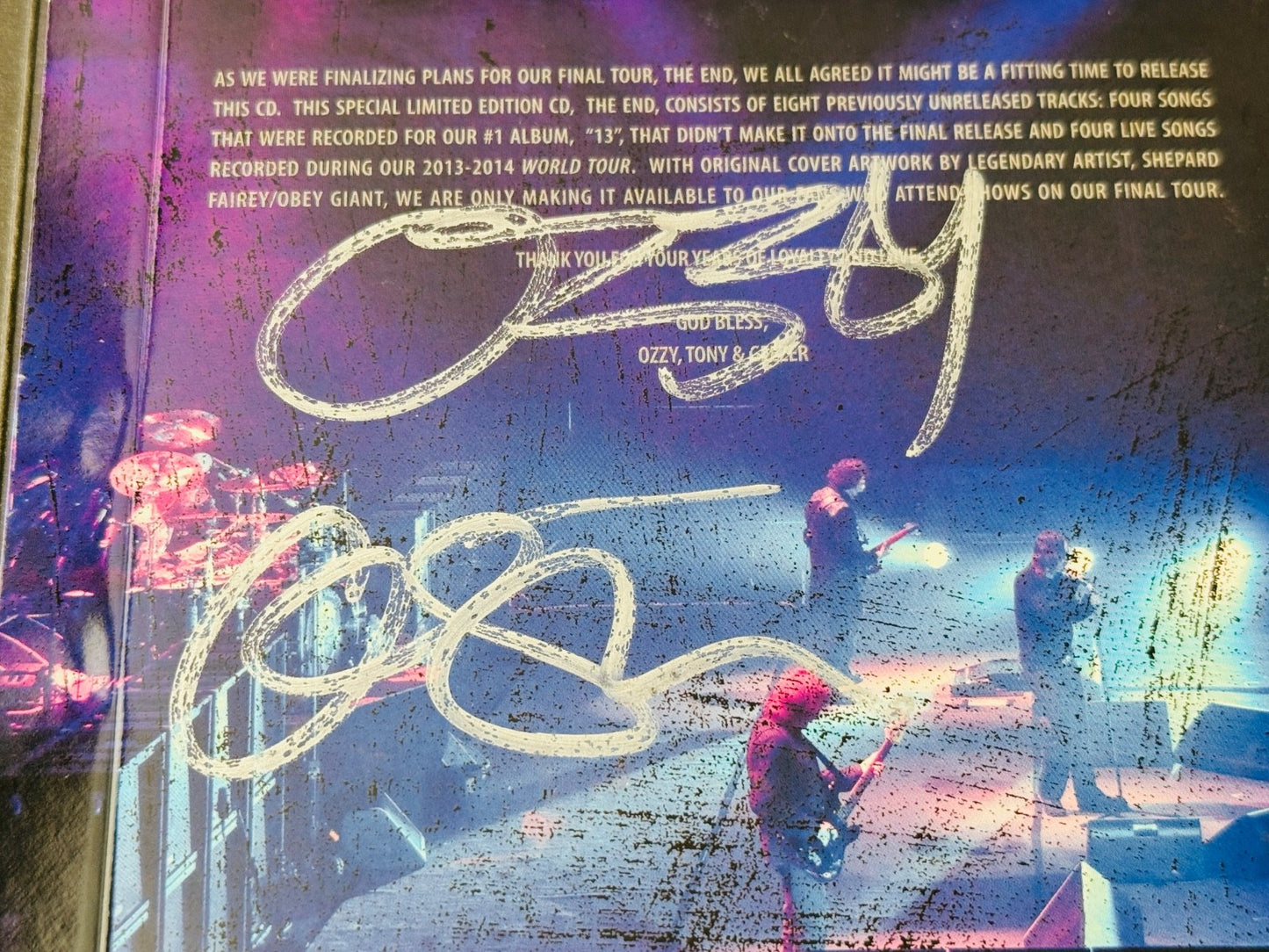 Ozzy Osbourne – Black Sabbath The End (Signed, Numbered, Digipak) (2016)