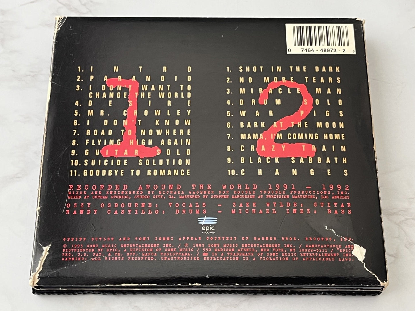Ozzy Osbourne – Live & Loud (Signed, Numbered) (1993)