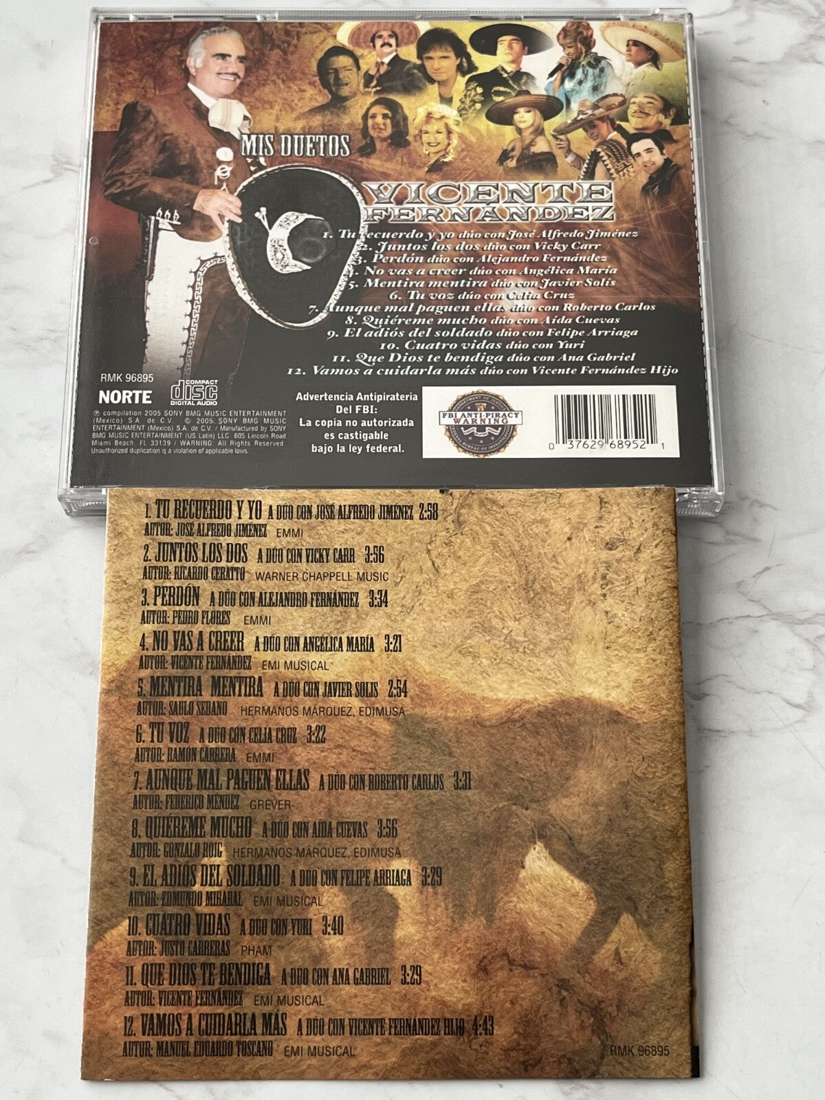 Vicente Fernandez – Mis Duetos (2005) [ORIGINAL USA PRESS]