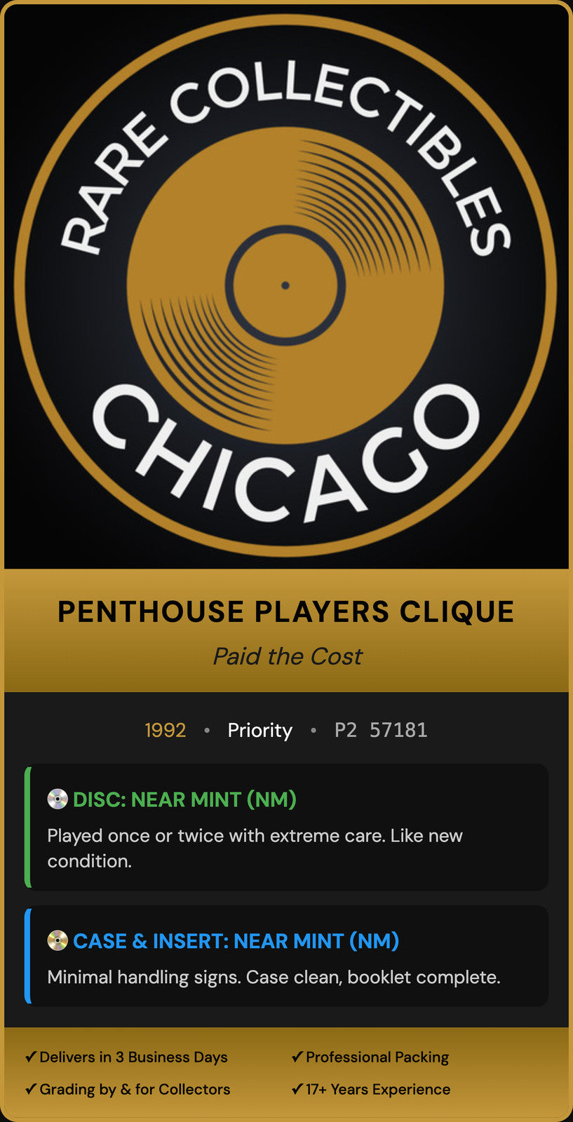Penthouse Players Clique – Paid the Cost (1992) [USA CAPITOL PRESS]