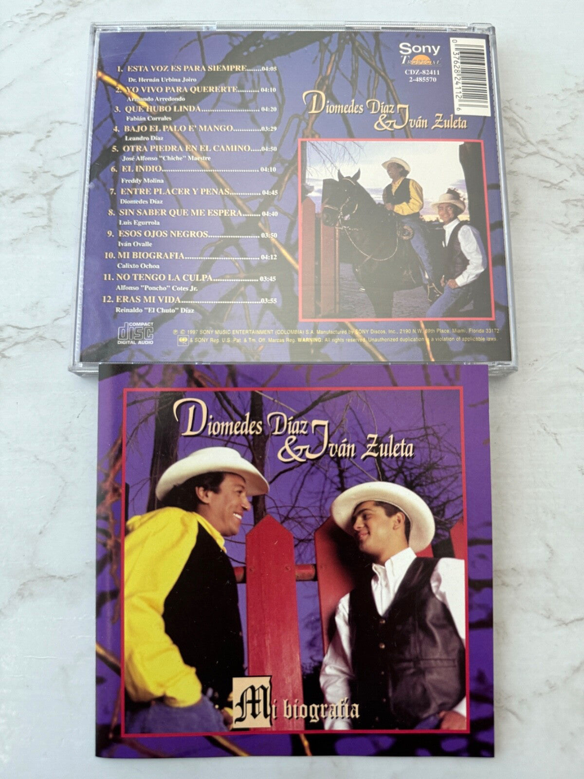 Diomedes Diaz, Ivan Zuleta – & Ivan Zuleta Mi Biografia (1997) [ORIGINAL USA PRESS]