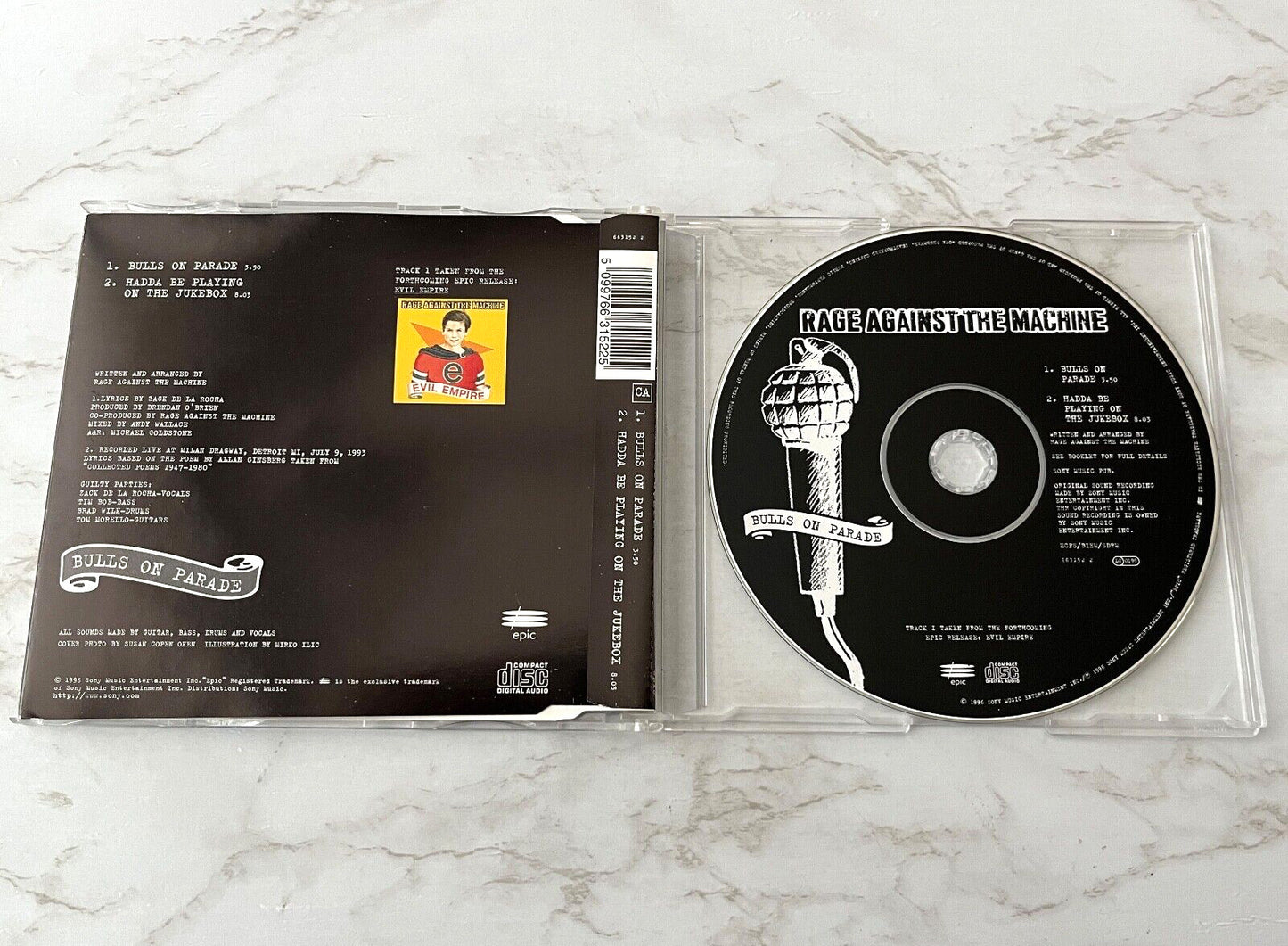 Rage Against The Machine – Bulls On Parade (1996) [UK PRESS]