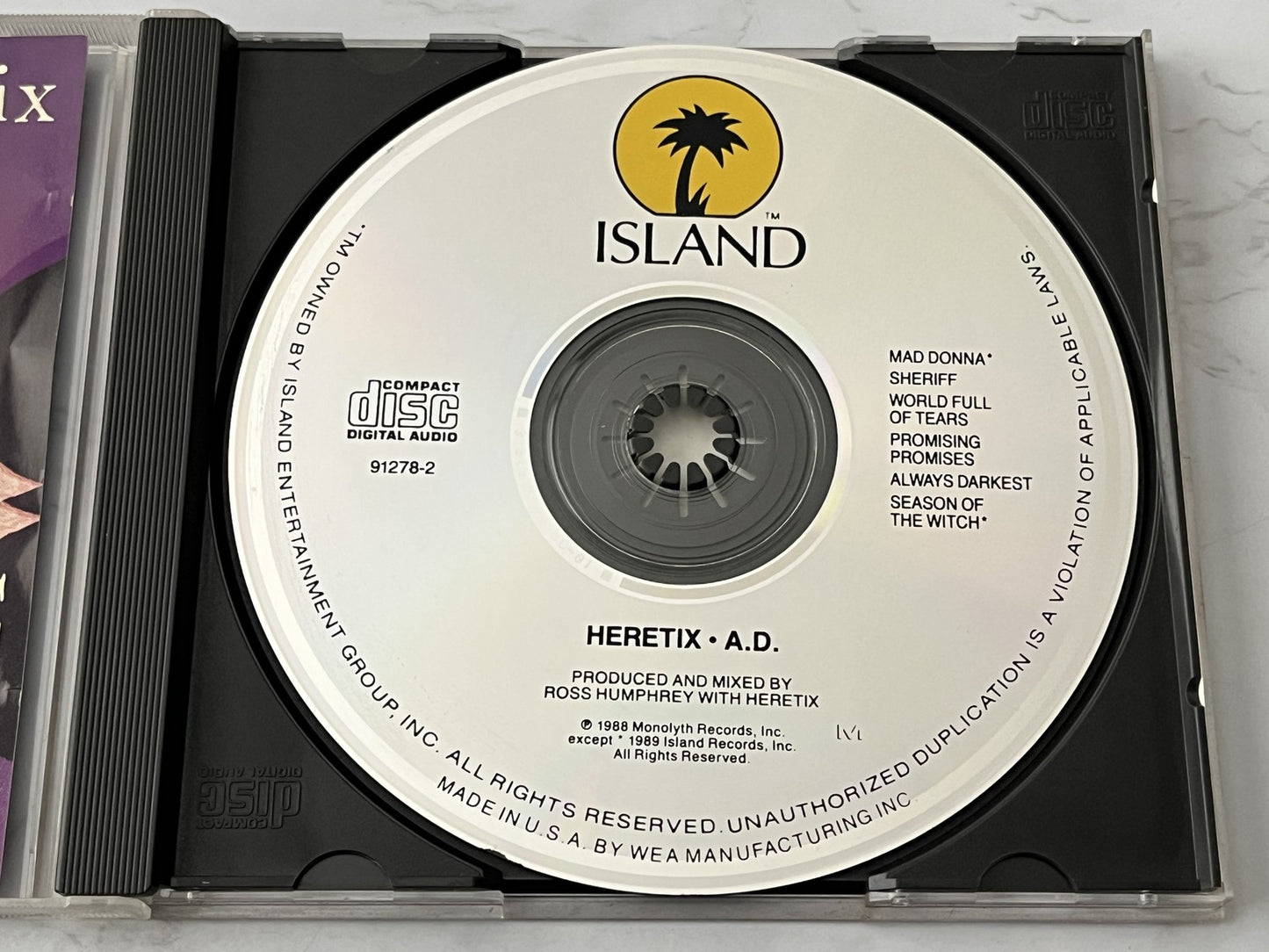 Heretix – A.d. (EP) (1989) [ORIGINAL USA PRESS]