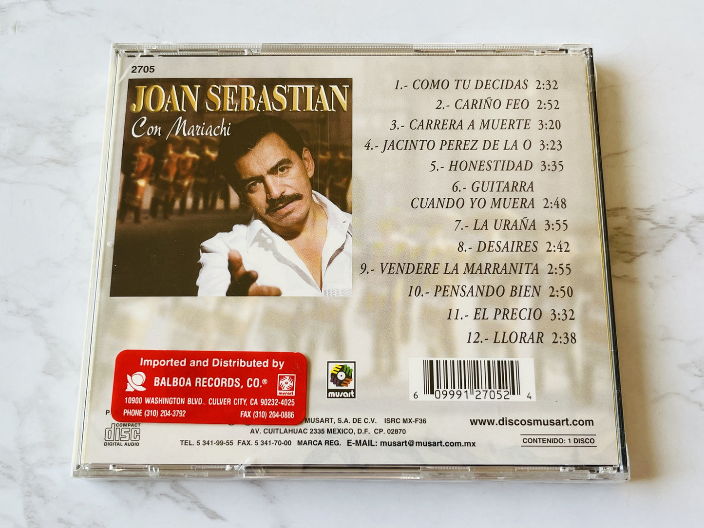 Joan Sebastian – Con Mariachi (2002) [ORIGINAL MEXICO PRESS]