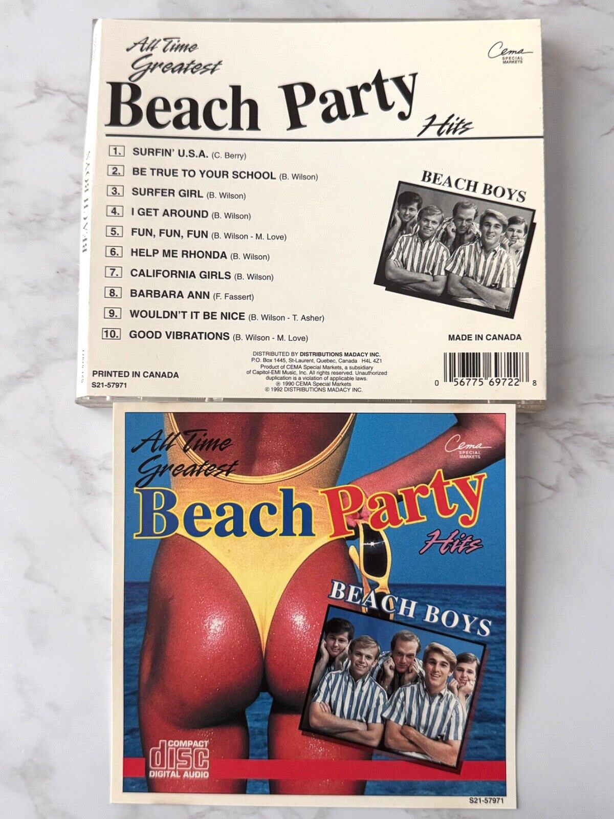 The Beach Boys – Beach Party Hits (1992) [CANADA PRESS]