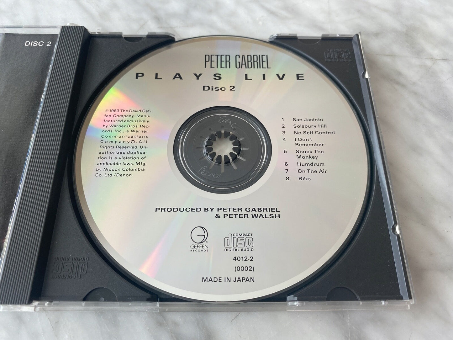 Peter Gabriel – Plays Live [JAPAN TARGET ERA]