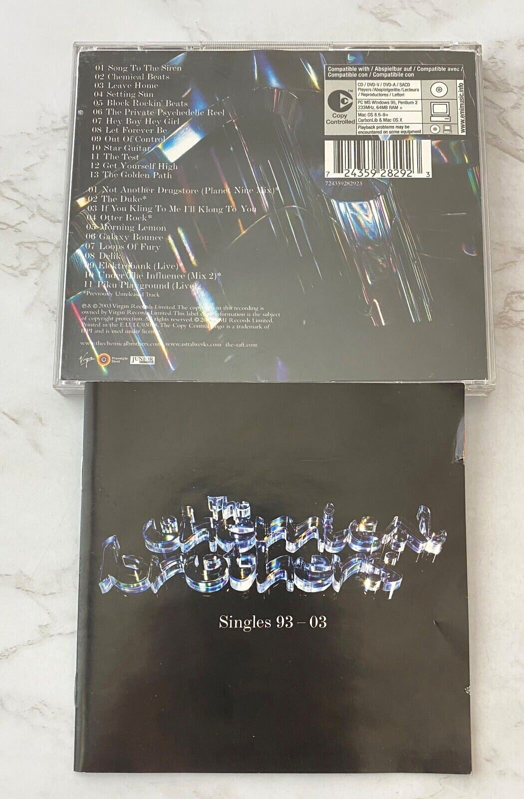 The Chemical Brothers – Singles 93-03 (2003) [UK PRESS]