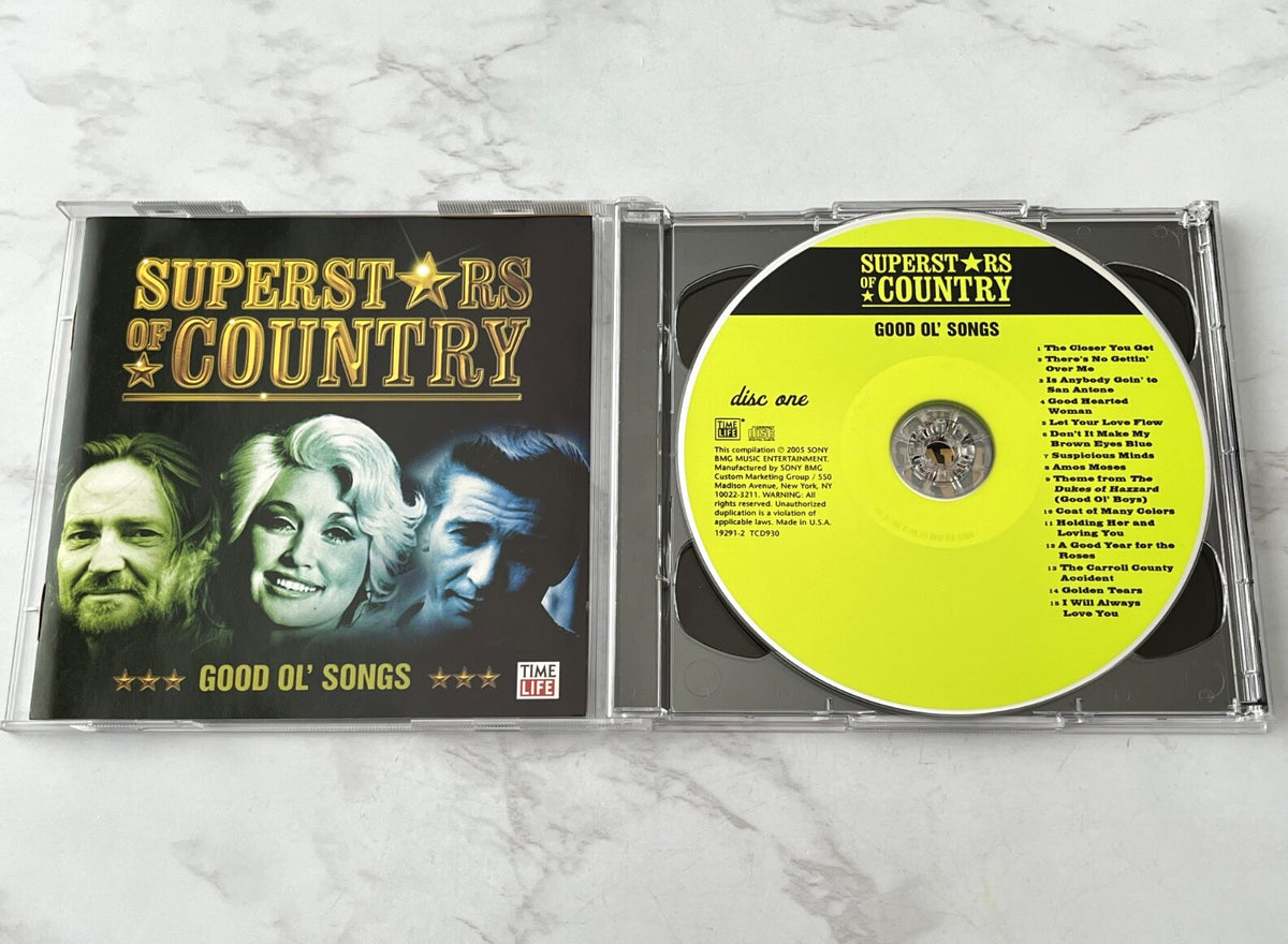 Dolly Parton, Elvis Presley, Various, Waylon Jennings, Willie Nelson – Time Life Music Superstars Of Country Good Ol' Songs (2005)