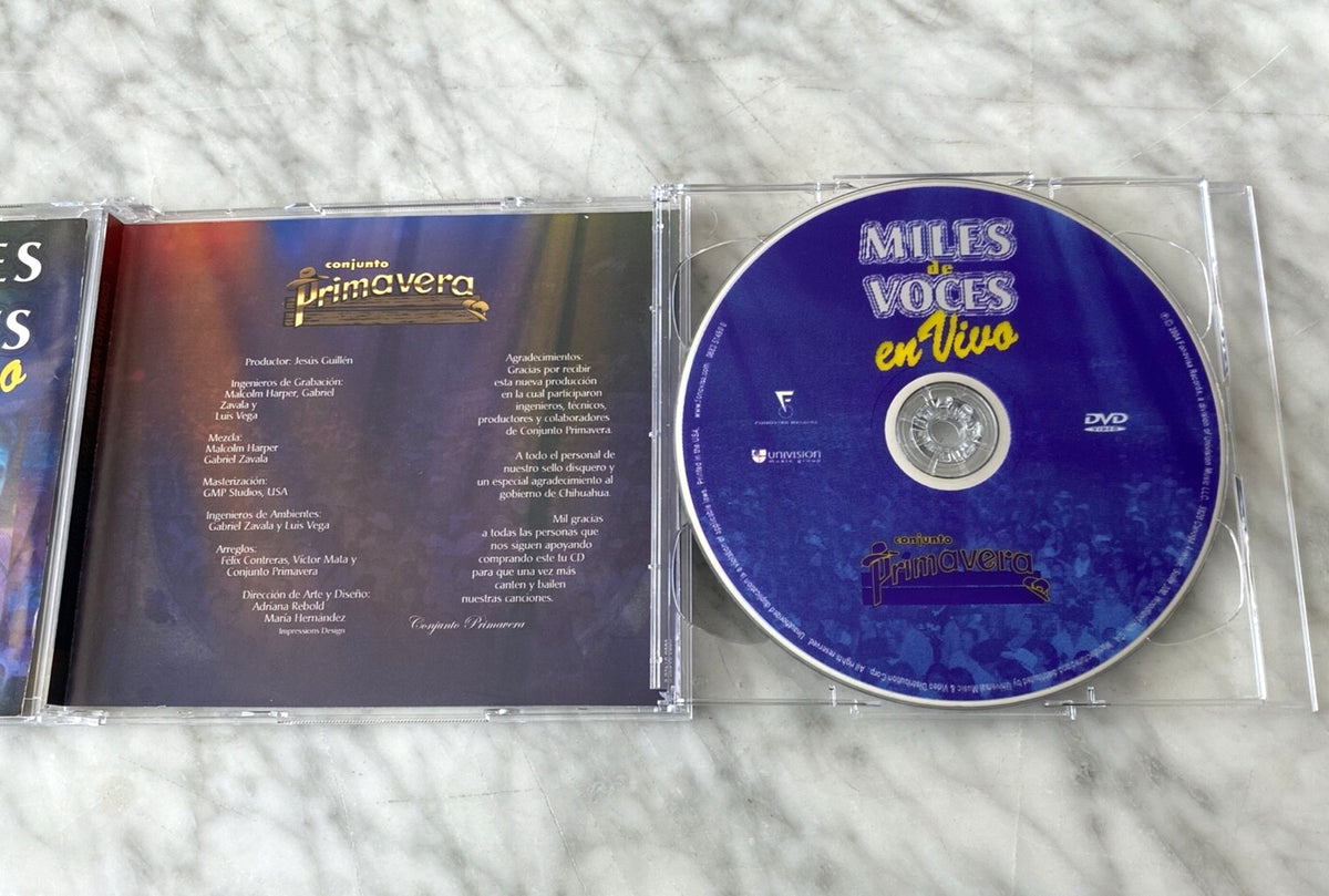 Conjunto Primavera – Miles De Voces En Vivo (CD/DVD) (2004) [ORIGINAL USA PRESS]