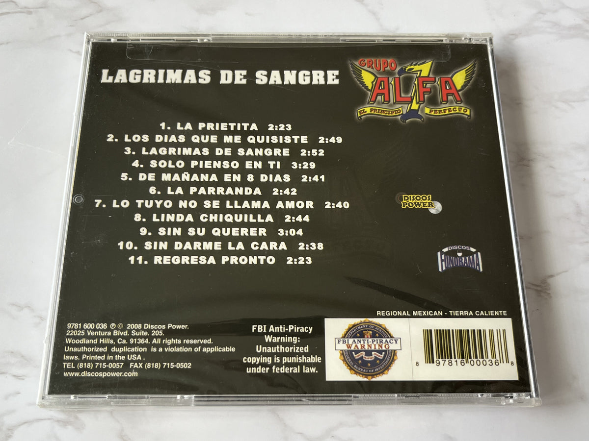 Grupo Alfa 7 – Grupo Alfa-7 Lagrimas De Sangre (2008) [ORIGINAL USA PRESS]