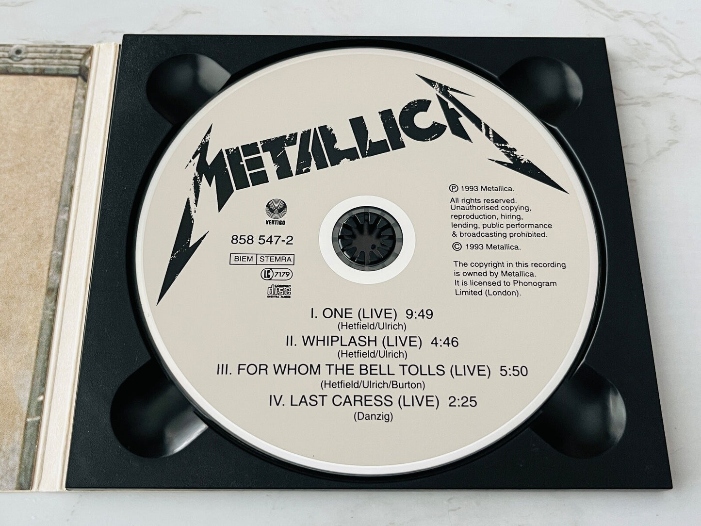 Metallica – One (Maxi Single, Digipak) (1993) [UK PRESS]
