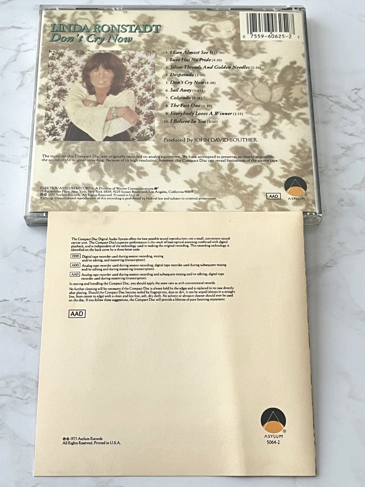 Linda Ronstadt – Don't Cry Now [ORIGINAL USA PRESS]