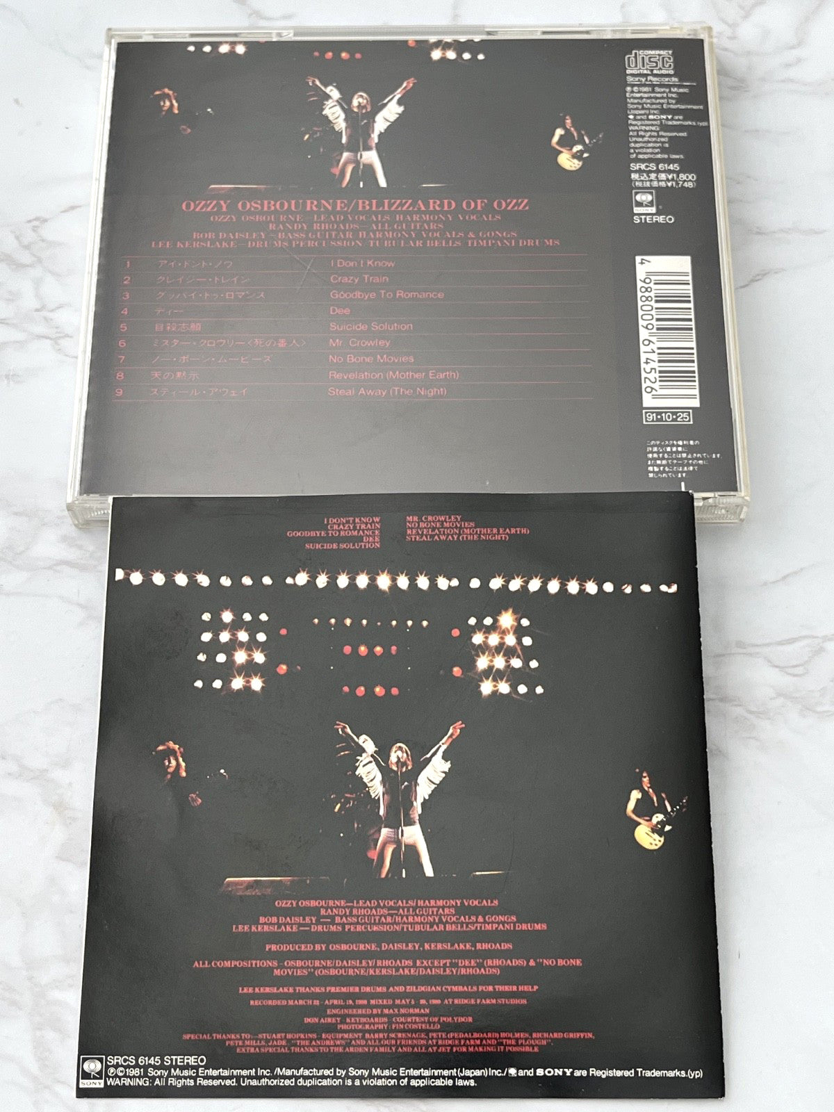 Ozzy Osbourne – Blizzard Of Ozz (OBI) (1991)