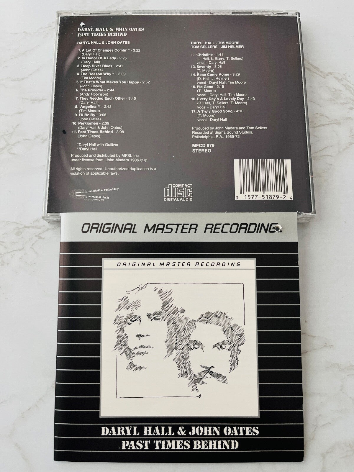 Daryl Hall, John Oates – & John Oates Past Times Behind (MFSL, Promo) (1986) [AUSTRALIA PRESS]