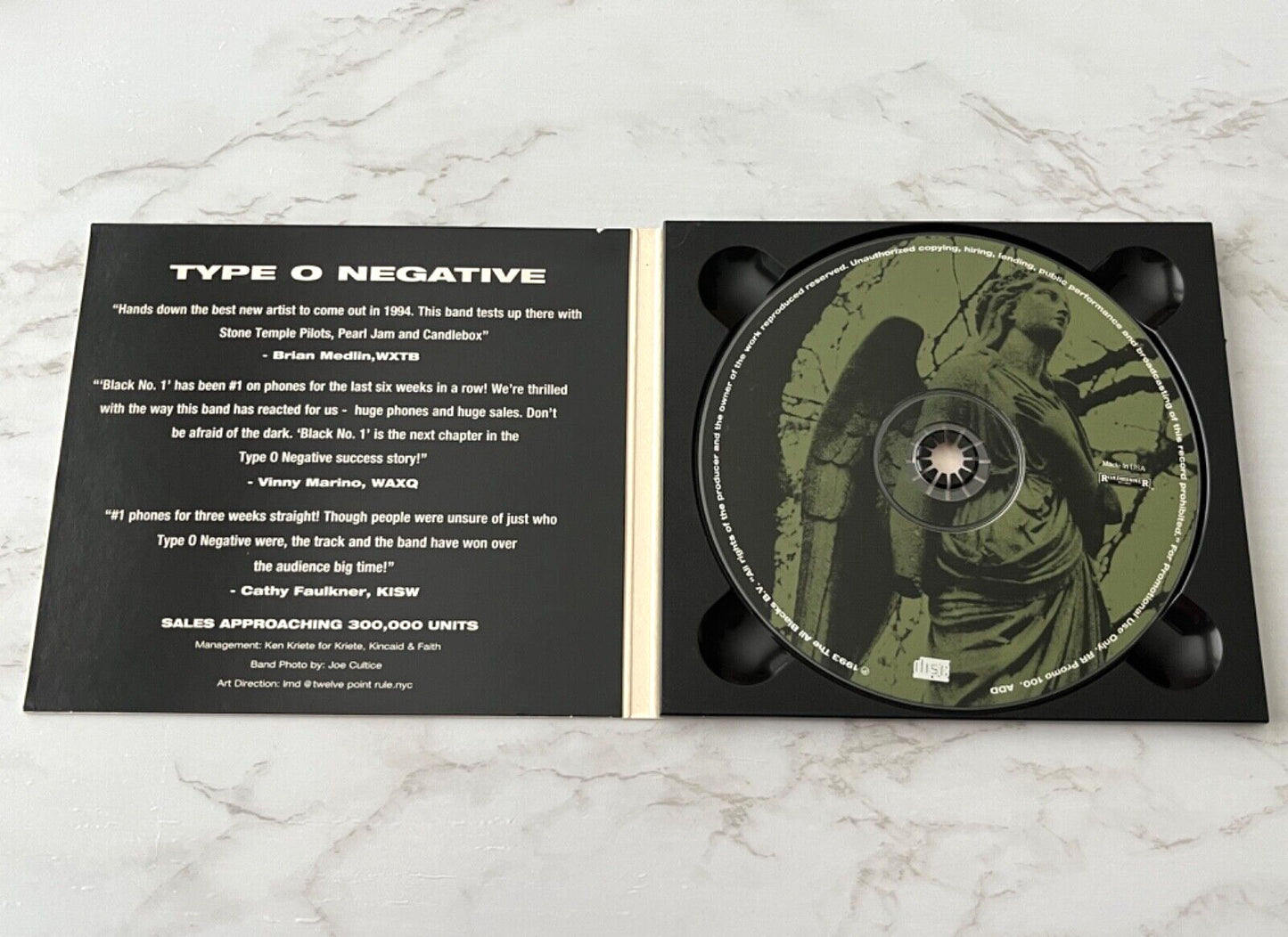 Type O Negative – Black No. 1 (Promo, Maxi Single, Digipak) (1995)