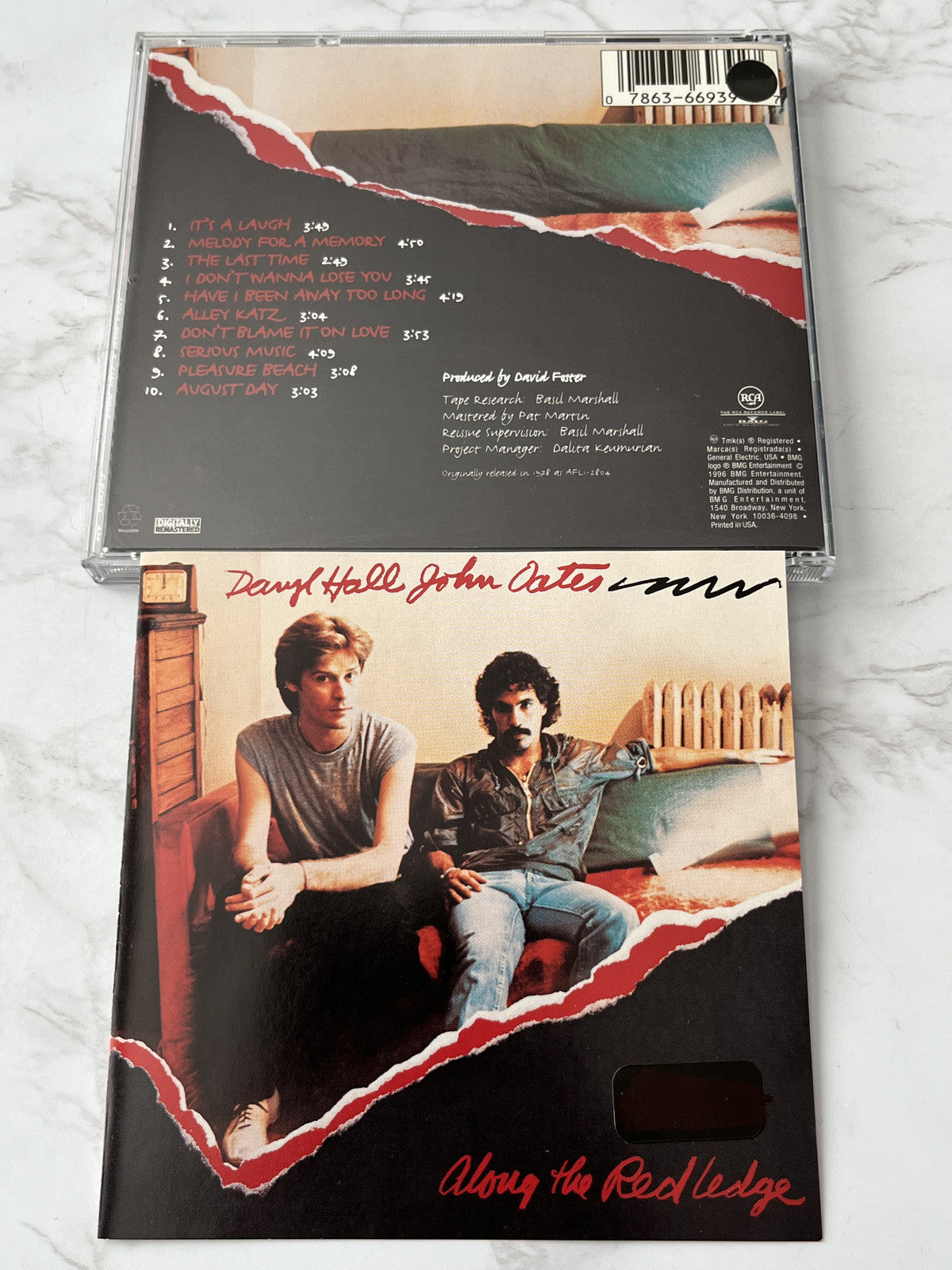 Daryl Hall, John Oates – Along The Red Ledge (Promo) (1996) [ORIGINAL USA PRESS]