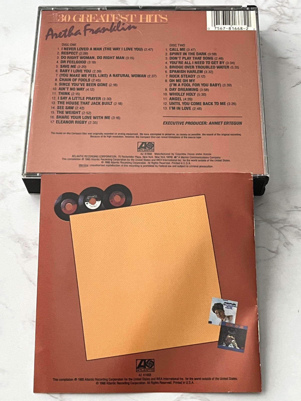Aretha Franklin – 30 Greatest Hits (1986) [ORIGINAL USA PRESS]