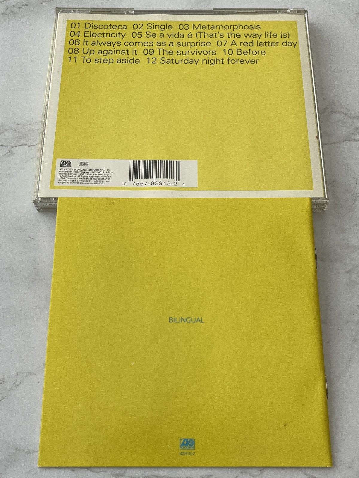 Pet Shop Boys – Bilingual (1996) [ORIGINAL USA PRESS]