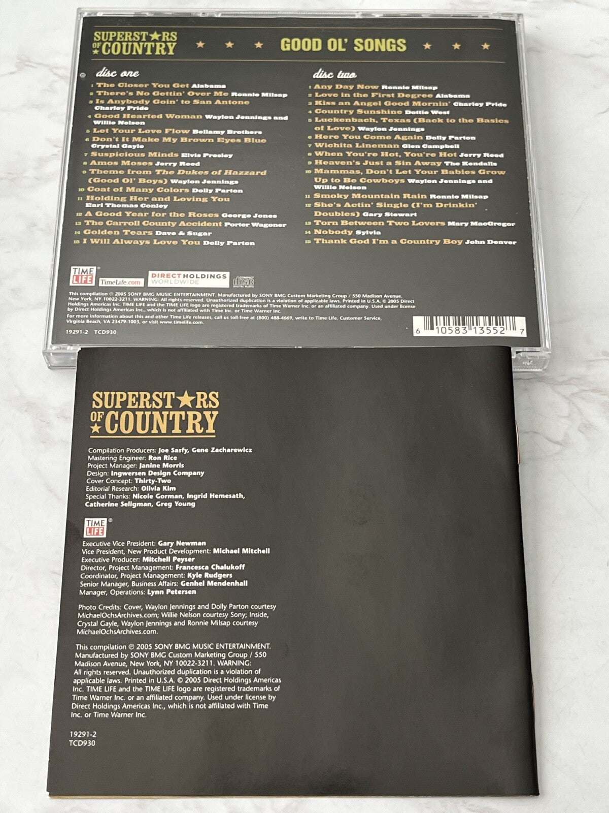 Dolly Parton, Elvis Presley, Various, Waylon Jennings, Willie Nelson – Time Life Music Superstars Of Country Good Ol' Songs (2005)