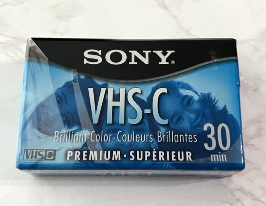 SONY VHS-C 30 Mins Premium Grade Camcorder CASSETTE Tape SEALED! BRAND NEW!