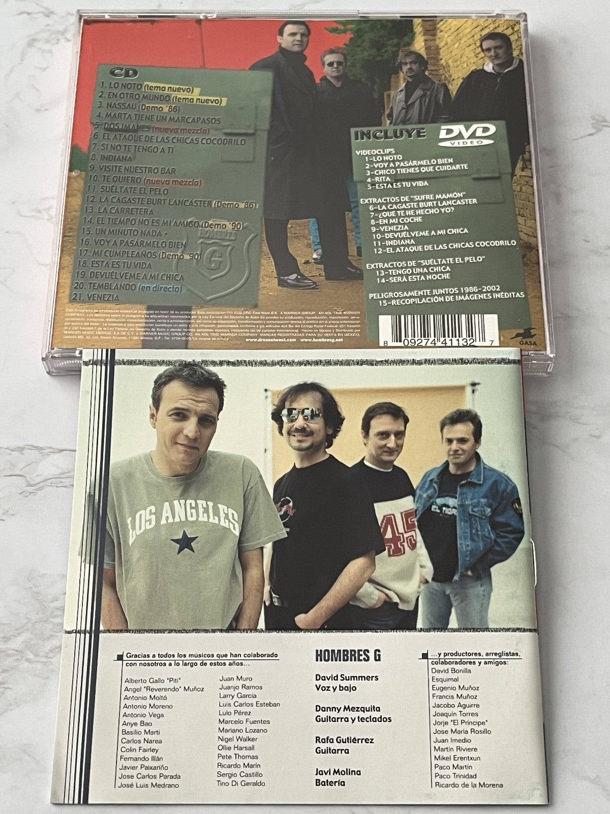 Hombres G – Peligrosamente Juntos (CD/DVD) (2002) [ORIGINAL MEXICO PRESS]