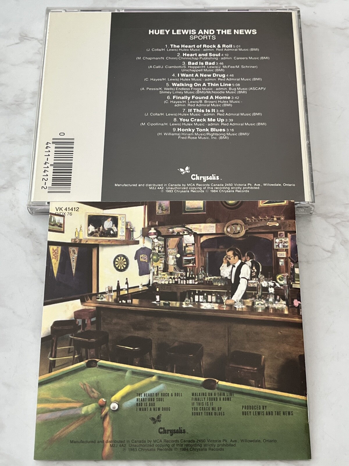 Huey Lewis And The News – Sports (1989) [CANADA PRESS]