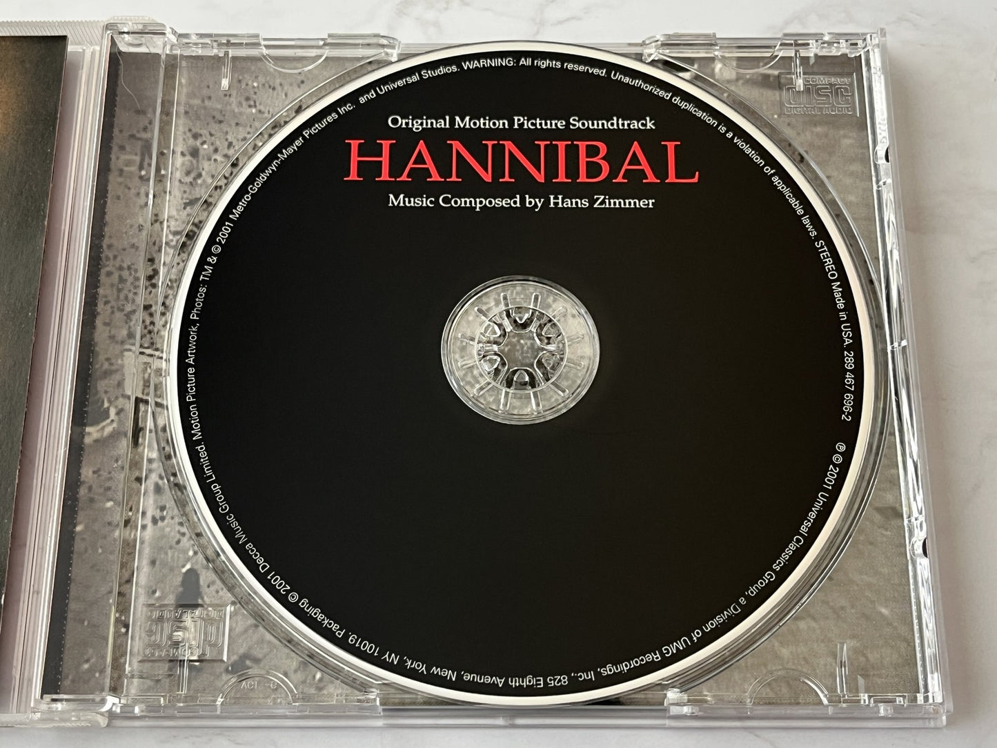 Hans Zimmer – Hannibal Original Motion Picture Soundtrack (2001) [ORIGINAL USA PRESS]