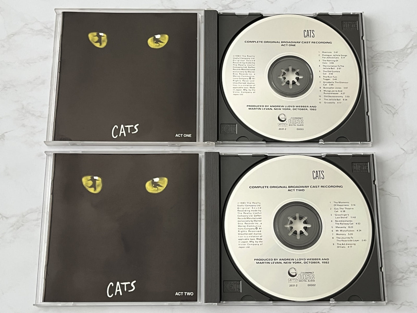 Andrew Lloyd Webber – Cats Broadway Cast Recording (1986) [JAPAN TARGET ERA]