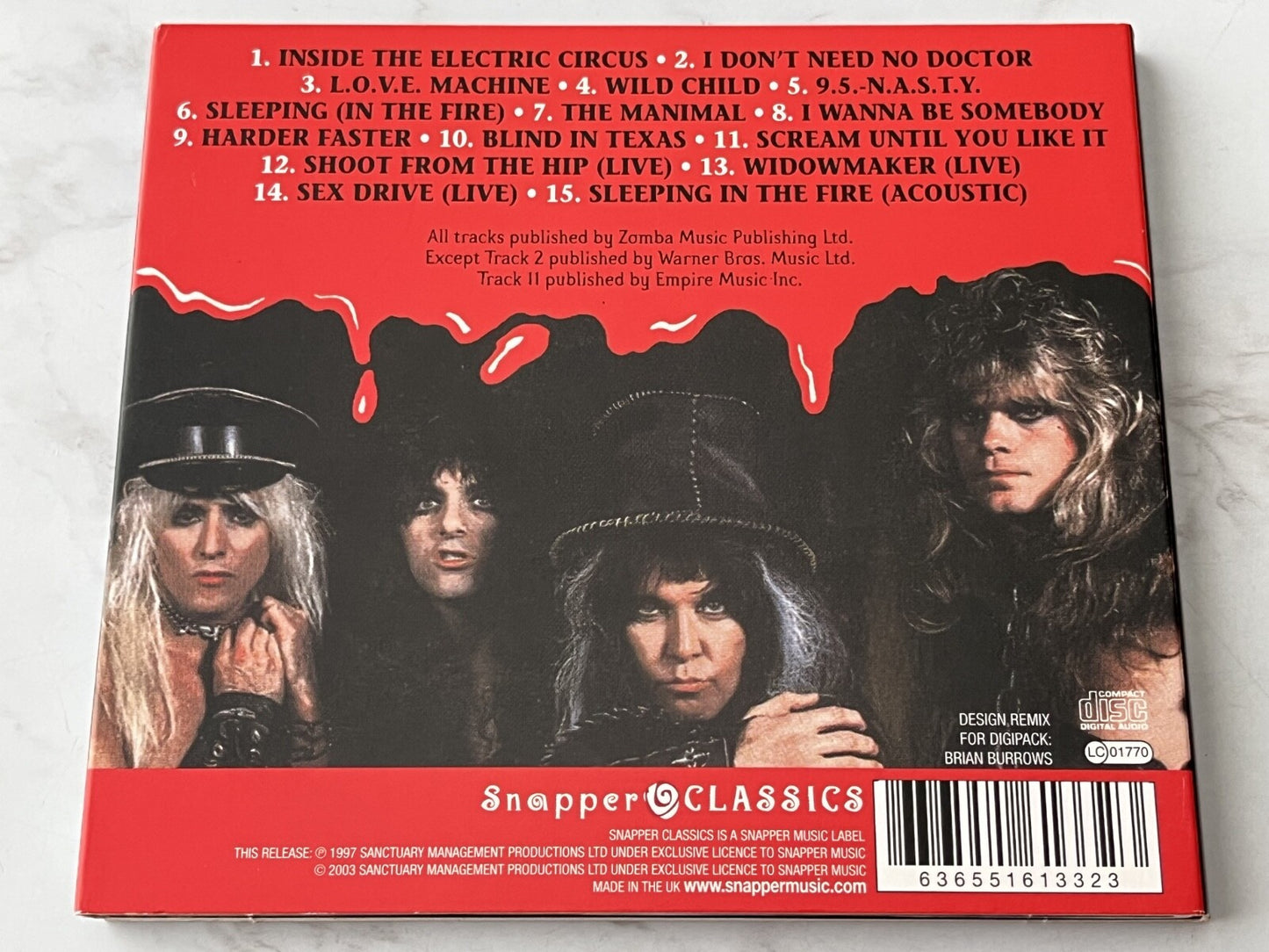 W.A.S.P. – Live In The Raw (Digipak) (2003) [UK PRESS]