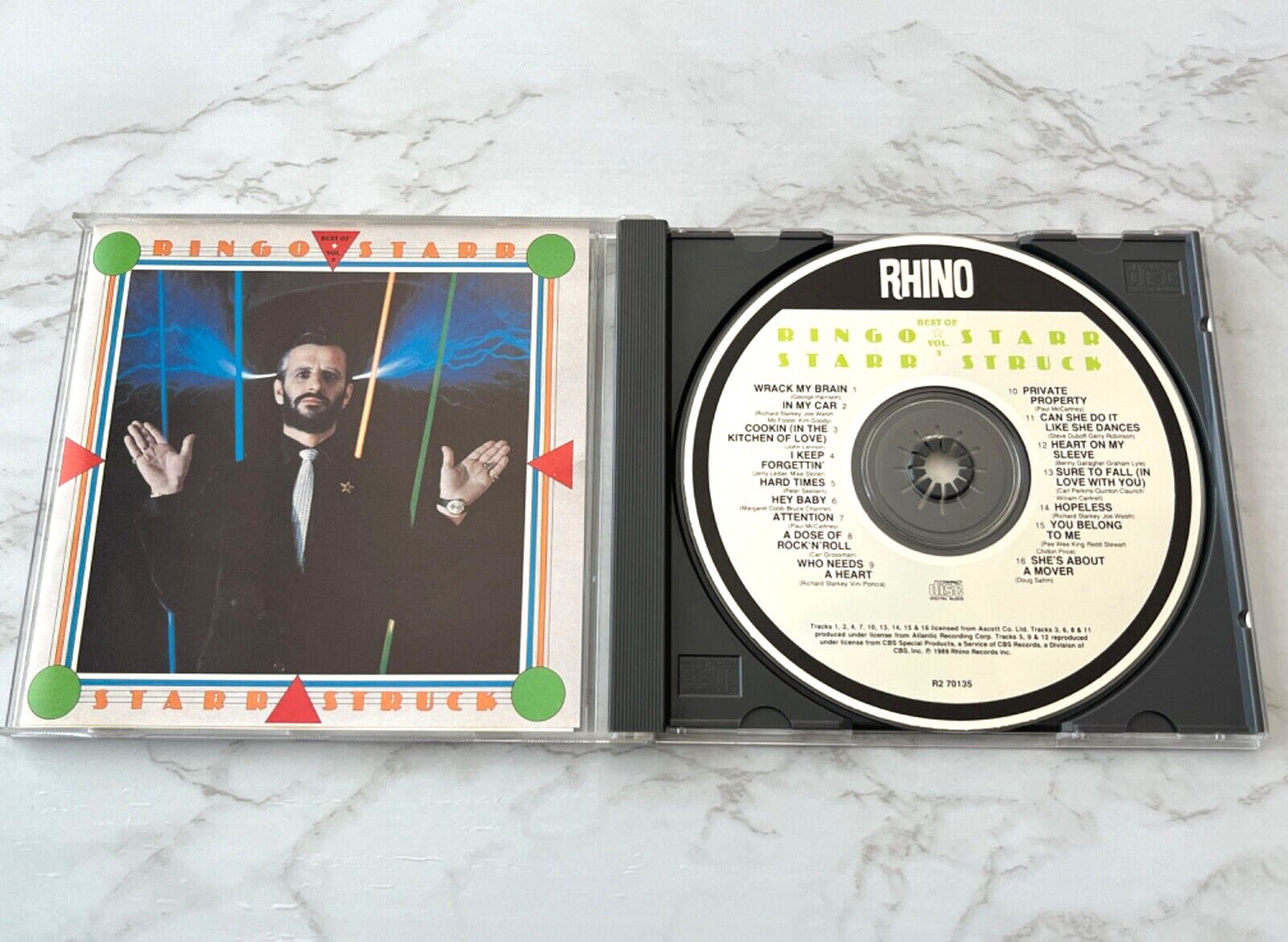 Ringo Starr – Starr Struck Best Of Vol. 2 (1989) [ORIGINAL USA PRESS]
