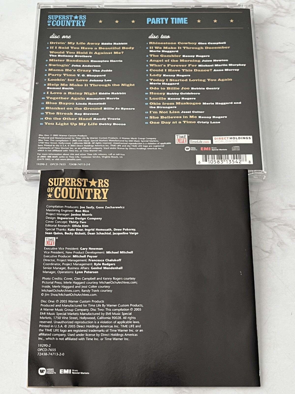 Cristy Lane, Kenny Rogers, Merle Haggard, Ray Stevens, Various – Time Life Music Superstars Of Country Party Time (2005)