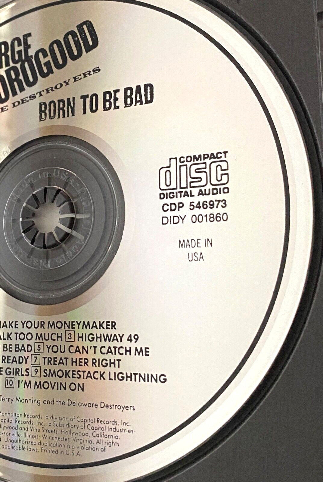 George Thorogood – Born To Be Bad [DADC PRESS]