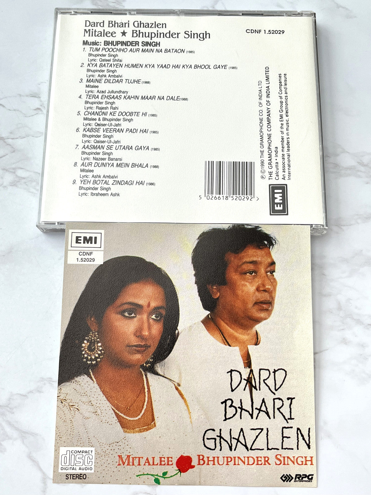 Mitalee & Bhupinder Singh – Dard Bhari Ghazlen (1990) [UK PRESS]