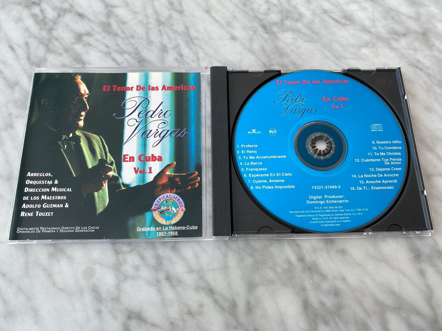 Pedro Vargas – El Tenor De Las Americas En Cuba Vol. 1 (1995) [ORIGINAL USA PRESS]