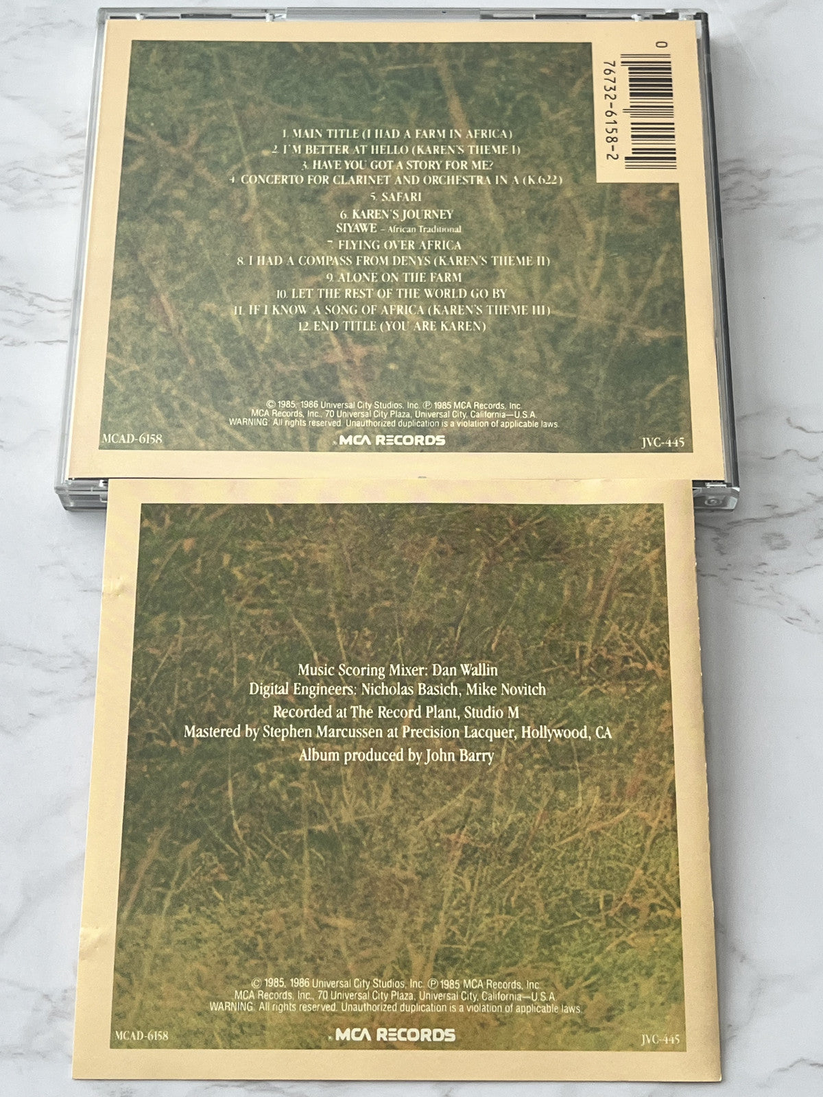 John Barry – Out of Africa Soundtrack [JAPAN TARGET ERA]